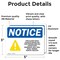 Signmission Food Allergy Notice Please Be Sign With Symbol, 5 in W x Rectangle, Vinyl Decal OS-2PACK-NS-D-35-L-12812 - alternate 3